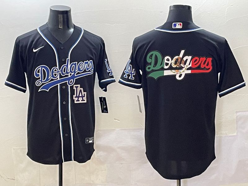 Men Los Angeles Dodgers Blank Black Three generations Nike 2025 MLB Jersey style 12->los angeles dodgers->MLB Jersey